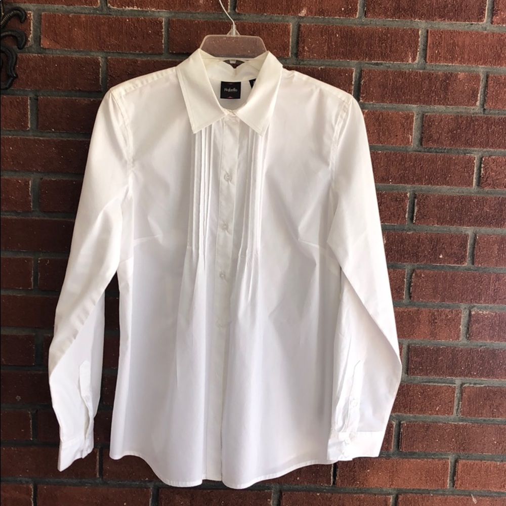 Rafael a white button down shirt-medium